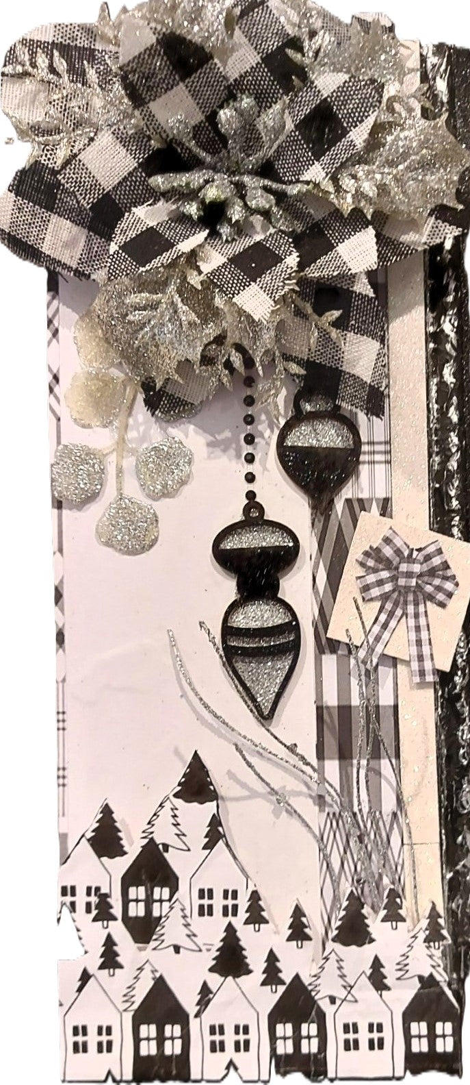 Christmas Plaque ... Black White