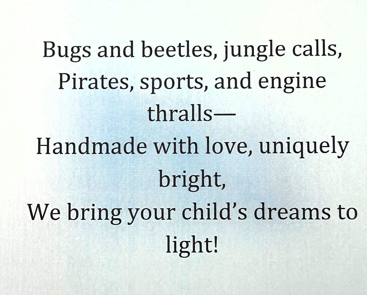 verse for the boys