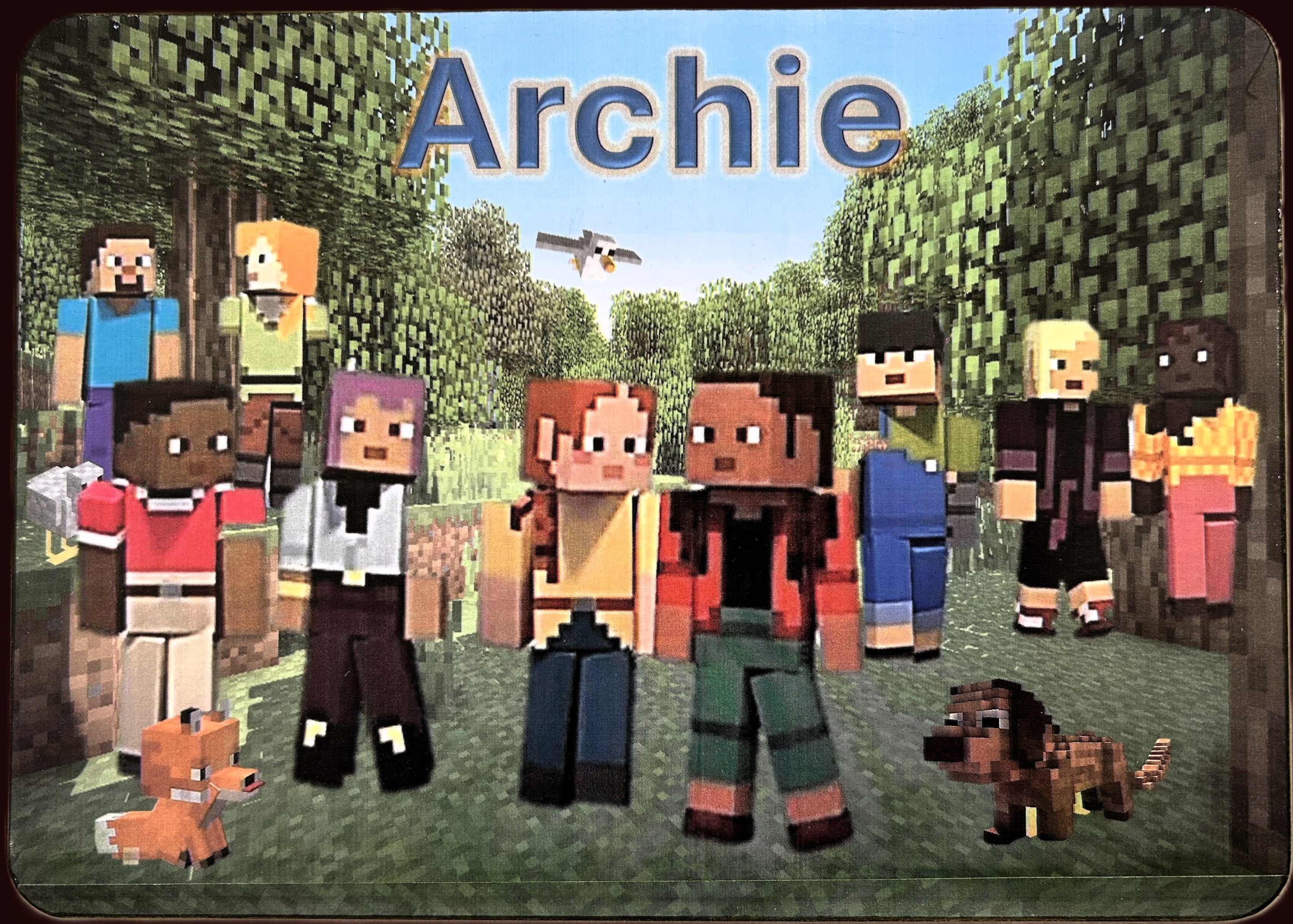 Minecraft Personalised Placemat - Wood & Wonder