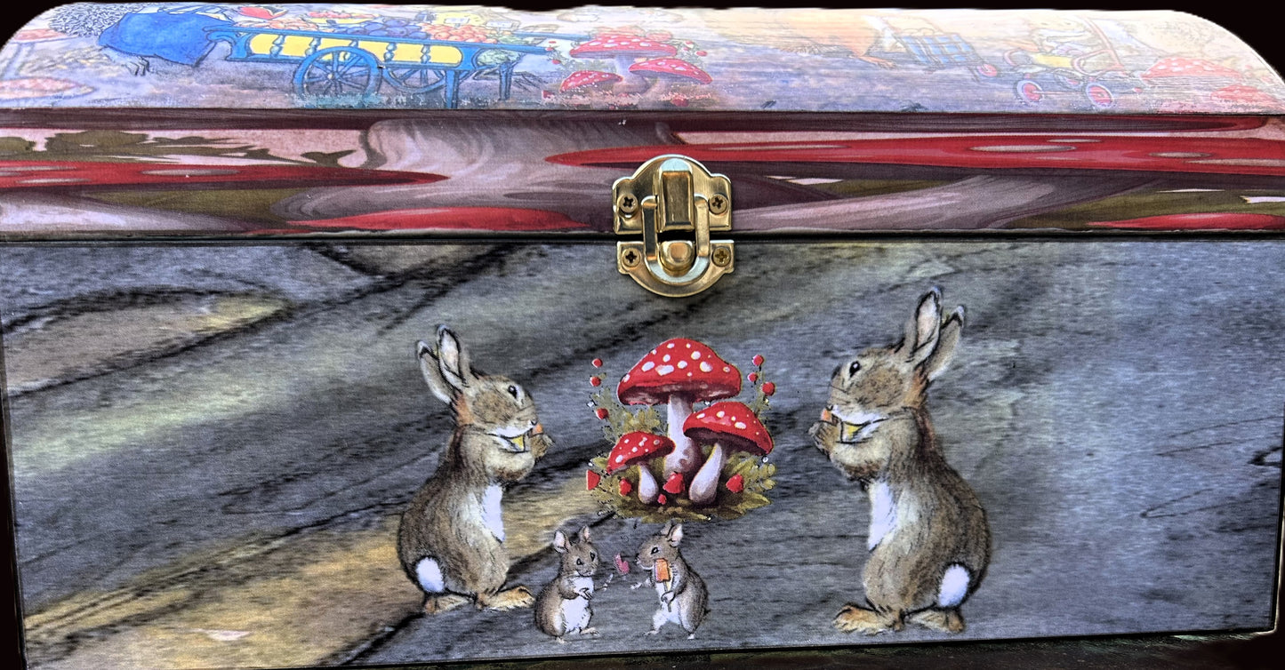 Treasure Chest ... Rabbits & Friends (Extra Large Chest)