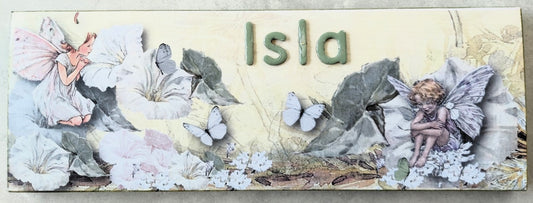 fairies, flowers, white, embellishments, sage, butterflies
