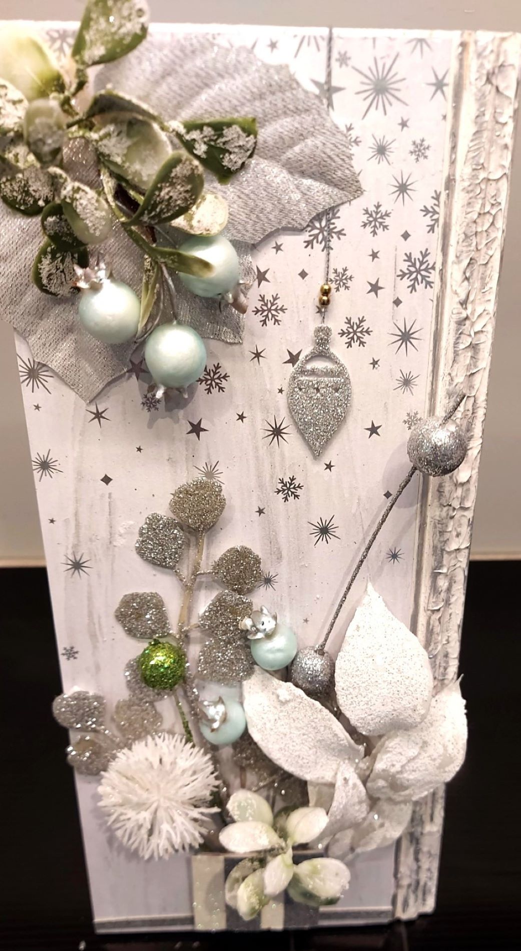Christmas plaque - Silver Star1+